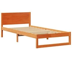 Lova Lovos rėmas Vaško ruda 90 x 190 cm Kietos pušies mediena
