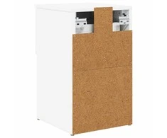 Lovos spintelė 2 pcs Balta 29 x 31,5 x 49 cm Apdirbta mediena