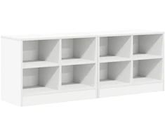 Lovos spintelė 2 pcs Balta 66 x 33 x 48 cm Apdirbta mediena