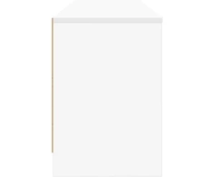 Lovos spintelė 2 vnt. Balta 66 x 33 x 48 cm Apdirbta mediena