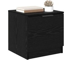 Lovos spintelė su stalčių 2 pcs Juodas ąžuolas 40 x 39 x 40cm