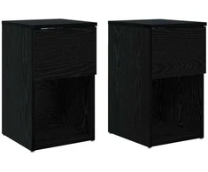 Lovos spintelė 2 pcs Juodojo ąžuolo 29 x 31,5 x 49 cm