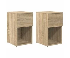 Lovos spintelė 2 pcs Sonoma ąžuolas 29 x 31,5 x 49 cm