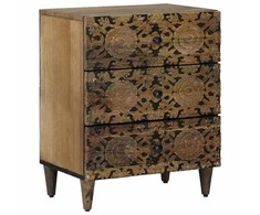 Lovos spintelė Ruda 50 x 33 x 60 cm Kietas mango medis