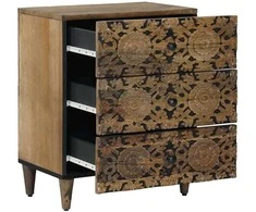 Lovos spintelė Ruda 50 x 33 x 60 cm Kietas mango medis