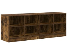 Lovos spintelė su lentyna 2 pcs Dūminio ąžuolo 66 x 33 x 48 cm