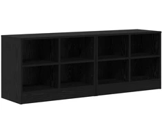 Lovos spintelė su lentyna 2 pcs Juodojo ąžuolo 66 x 33 x 48 cm