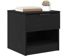 Lovos spintelė su stalčių 2 pcs Juodas ąžuolas 40 x 39 x 40cm