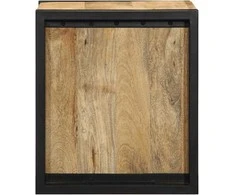 lovos spintelės 2 vnt 40x35x40cm masyvo neapdoroto medžio mango