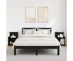 Šalia lovos spintelė 2 pcs Juodas ąžuolas 40 x 35 x 60 cm