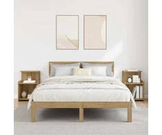Šalia lovos spintelė 2 pcs Amatininkų ąžuolas 40 x 35 x 60 cm