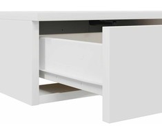 Lovos stalčiai Balta 135 x 36,5 x 16,5 cm Apdirbta mediena