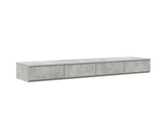 Lovos stalčiai Betono pilka 150 x 36,5 x 16,5 cm