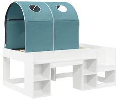 Lovos su Tuneliu 4 pcs Balta ir šviesiai mėlyna