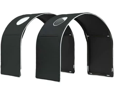 Lovos tunelis 2 pcs Juodas 211 x 52,5 x 2 cm Poliesteris