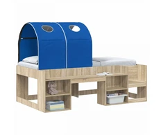 Lovos tunelis 2 pcs Mėlyna 211 x 52,5 x 2 cm Poliesteris