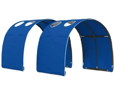 Lovos tunelis 2 pcs Mėlyna 211 x 67.5 x 2 cm Poliesteris