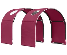 Lovos tunelis 2 pcs Raudona 211 x 52,5 x 2 cm Poliesteris