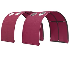 Lovos tunelis 2 pcs Raudona 211 x 67.5 x 2 cm Poliesteris