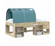 Lovos tunelis 2 pcs Šviesiai mėlyna 211 x 67.5 x 2 cm