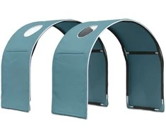Lovos tunelis 2 pcs Šviesiai mėlyna 211 x 52,5 x 2 cm
