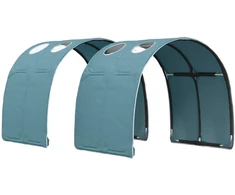 Lovos tunelis 2 pcs Šviesiai mėlyna 211 x 67.5 x 2 cm
