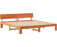 Lova Lovos rėmas Vaško ruda 200 x 200 cm Kietos pušies mediena