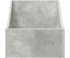 LP įrašų dėžutė 2 vnt. Betono pilka 37 x 33 x 32 cm