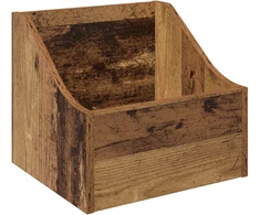 LP įrašų dėžutė Ąžuolo mediena 37 x 33 x 32 cm Apdirbta mediena
