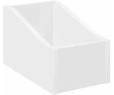 LP įrašų dėžutė Balta 18 x 32 x 18 cm Apdirbta mediena