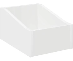 LP įrašų dėžutė Balta 23 x 33 x 16 cm Apdirbta mediena