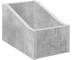 LP įrašų dėžutė Betono pilka 18 x 32 x 18 cm Apdirbta mediena
