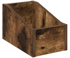 LP įrašų dėžutė Dūminio ąžuolo 18 x 32 x 18 cm Apdirbta mediena