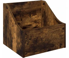 LP įrašų dėžutė Dūminio ąžuolo 37 x 33 x 32 cm Apdirbta mediena