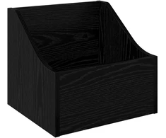 LP įrašų dėžutė Juodojo ąžuolo 37 x 33 x 32 cm Apdirbta mediena