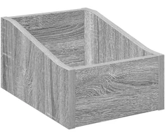 LP įrašų dėžutė Pilka Sonoma 23 x 33 x 16 cm Apdirbta mediena