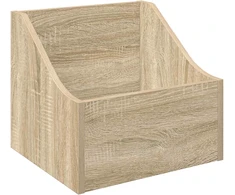 LP įrašų dėžutė Sonoma ąžuolas 37 x 33 x 32 cm Apdirbta mediena