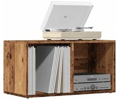 LP laikymo dėžutė Sena mediena 69,5x34x36 cm Inžinerinė mediena