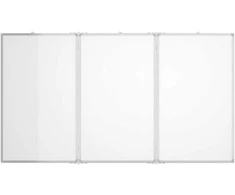 Magnetinė balta lenta, 120x80x1,7cm, aliuminis, sulankstoma
