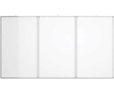 Magnetinė balta lenta, 180x100x1,7cm, aliuminis, sulankstoma