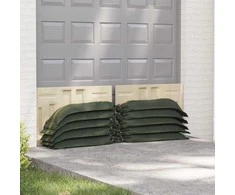 Maišai su smėliu 25 vnt. Tamsiai žalia 120 x 27 cm HDPE