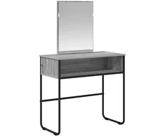 Makiažo stalas Pilka Sonoma 81 x 40 x 131 cm Apdirbta mediena