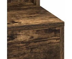 Makiažo stalas su lentyna Rūkyta ąžuolas 75,5 x 41 x 135 cm