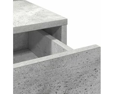 Makiažo stalas Betono pilka 100 x 41 x 140 cm Apdirbta mediena