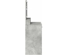 Makiažo stalas Betono pilka 79 x 41 x 135 cm Apdirbta mediena