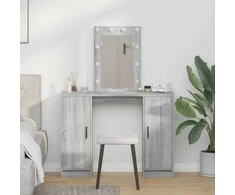 Makiažo stalas Pilka 102 x 33 x 135 cm Apdirbta mediena