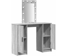 Makiažo stalas Pilka 102 x 33 x 135 cm Apdirbta mediena