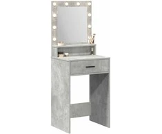 Makiažo stalas Betono pilka 50 x 41 x 135 cm Apdirbta mediena