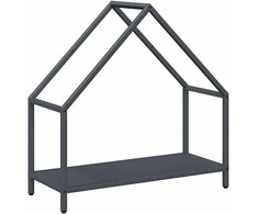 malkinė lentyna antracitas 60x25x60 cm šaltai valcuotas plienas