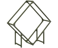 Malkų lentyna, 80x25x80 cm, šaltai valcuotas plienas